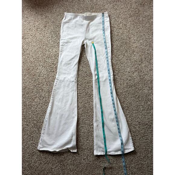 FREE PEOPLE White Flare Woman's Jeans/Pants size 28 - Picture 5 of 10